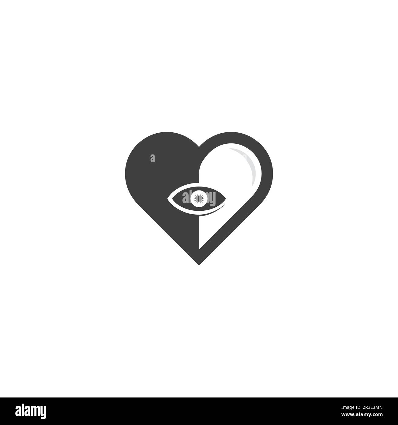 Heart logo and Beauty Love Vector icon valentine and romantic