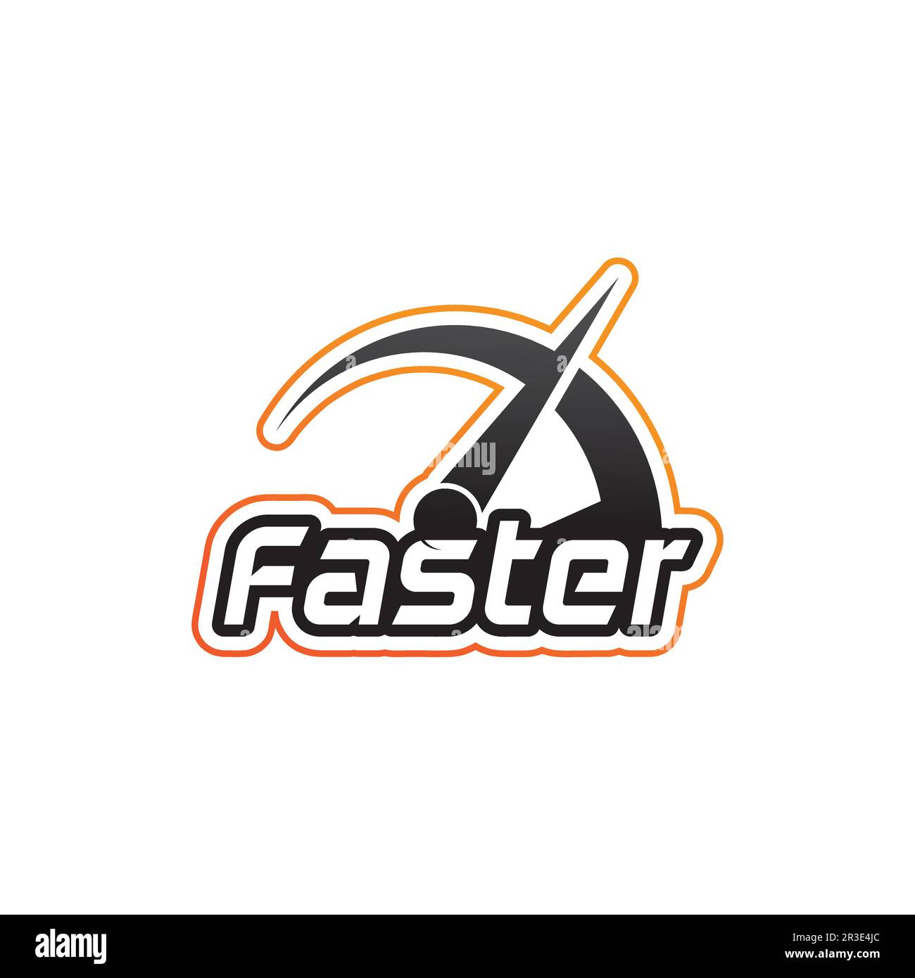Faster Logo Template vector icon illustration design Stock Vector