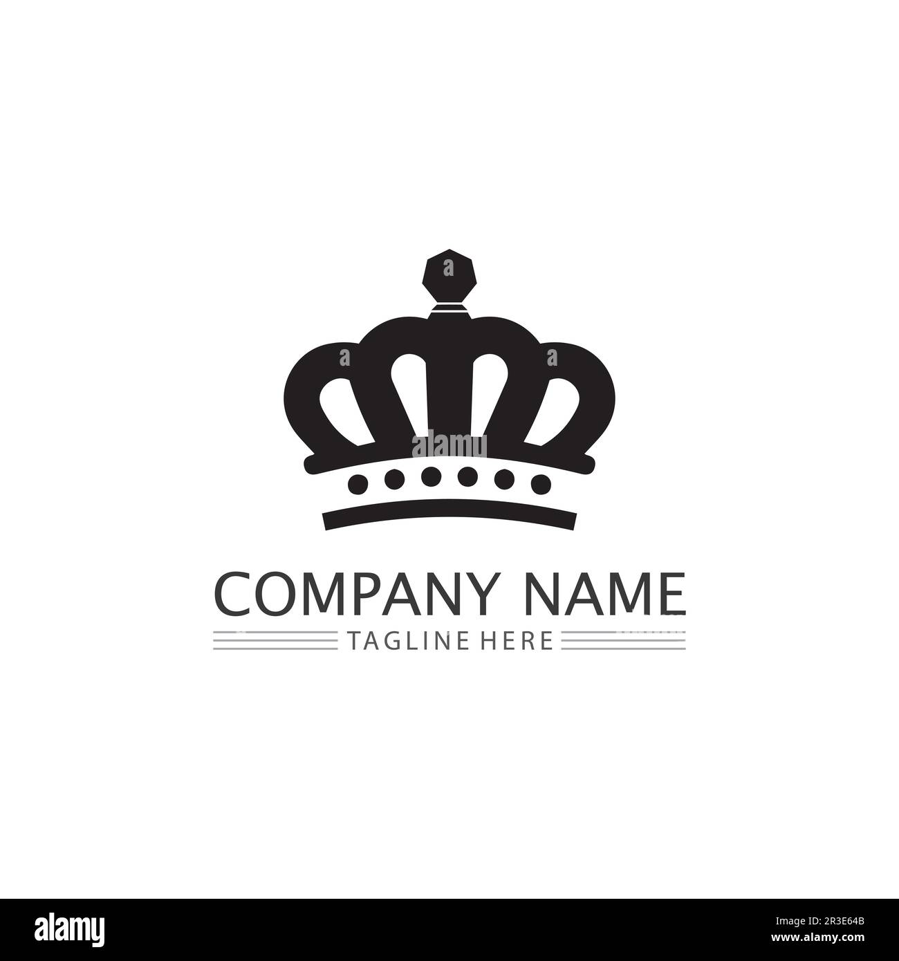 Crown Logo king logo queen logo, princess, Template vector icon illustration design imperial, royal, and  succes logo business Stock Vector