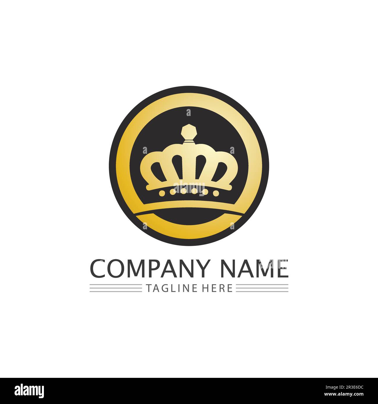 Crown Logo king logo queen logo, princess, Template vector icon ...