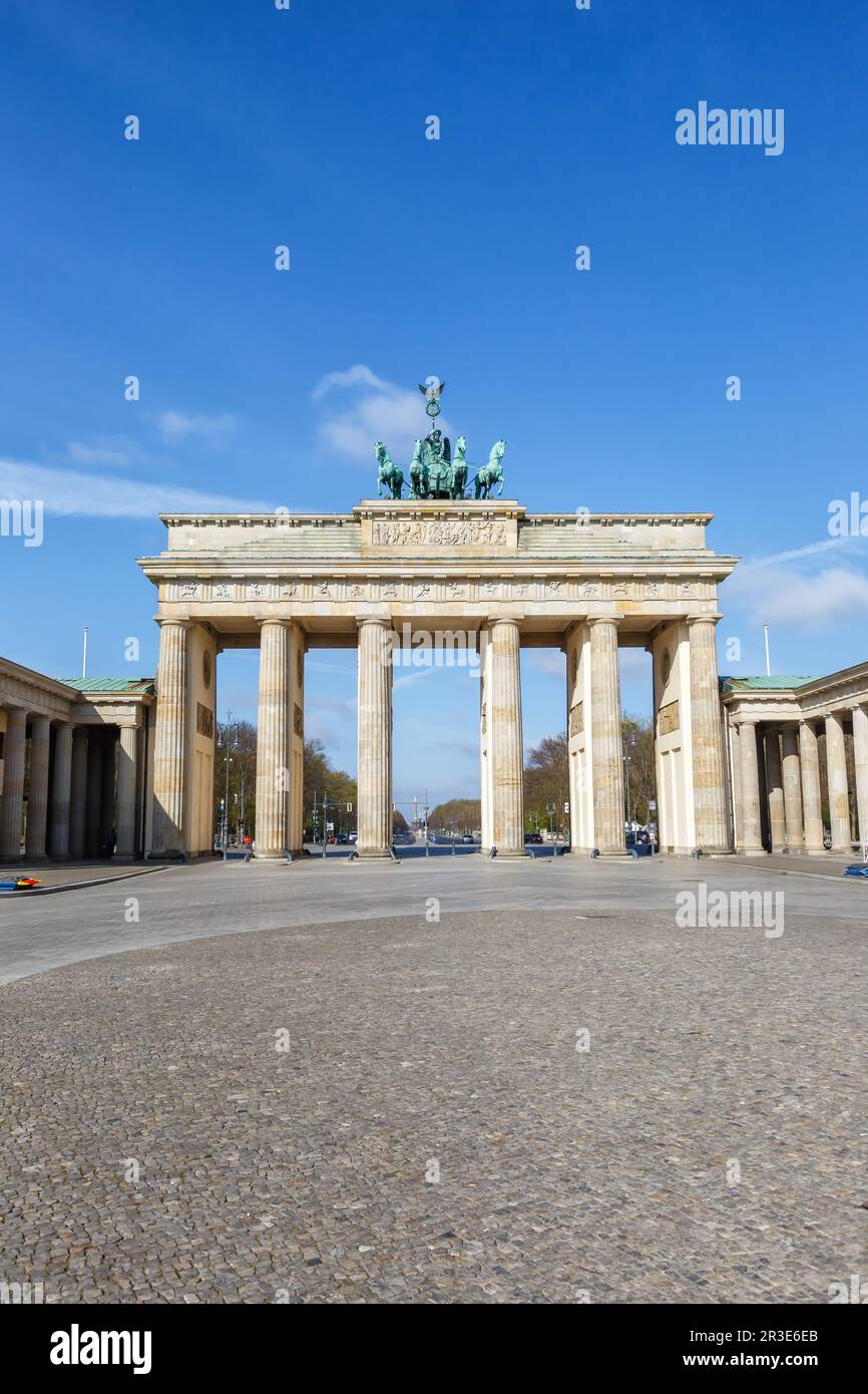 Berlin Brandenburg Gate Portrait Format Text Free Space Copyspace In berlin-brandenburg-gate-portrait-format-text-free-space-copyspace-in