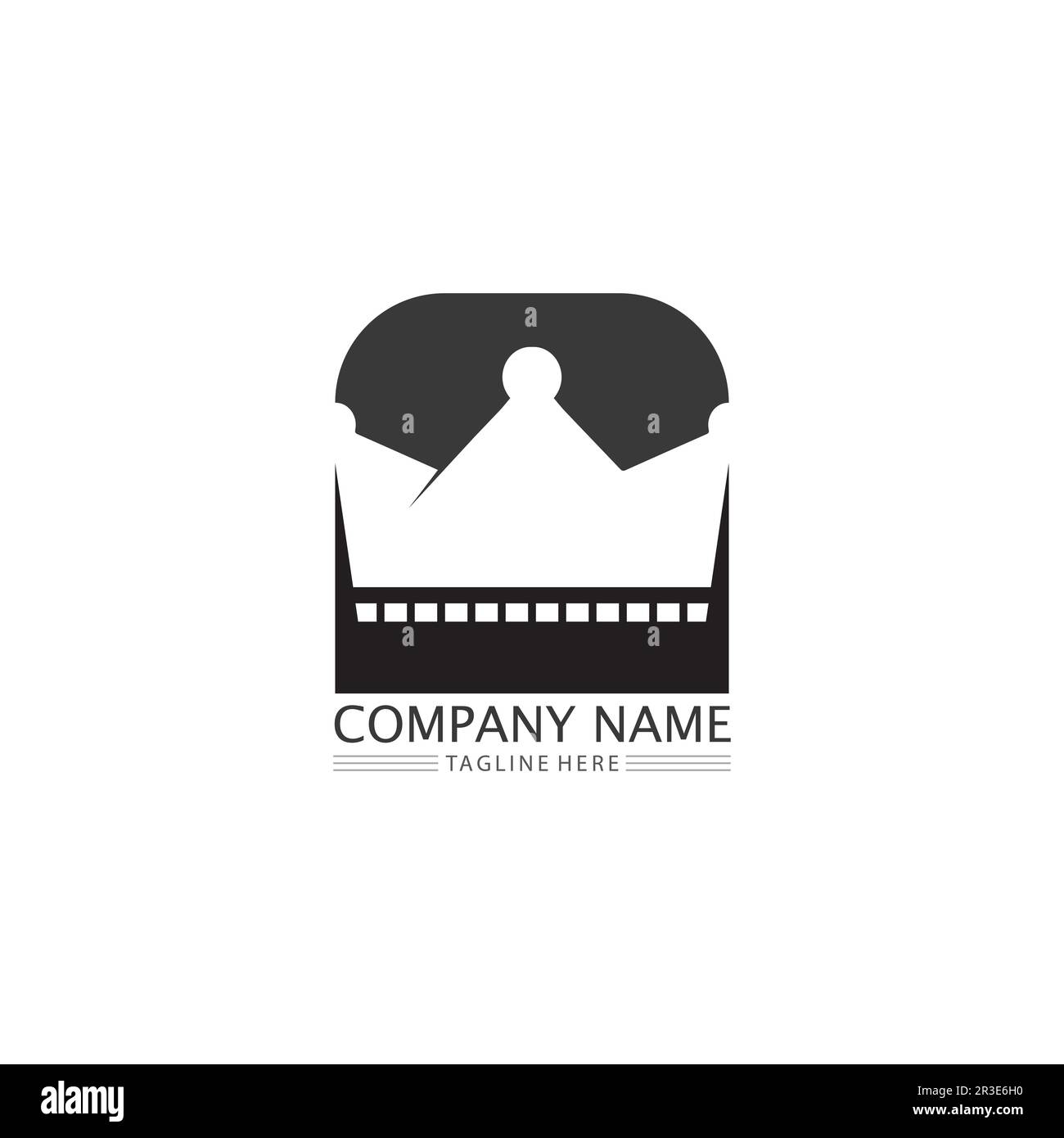 Crown Logo king logo queen logo, princess, Template vector icon ...