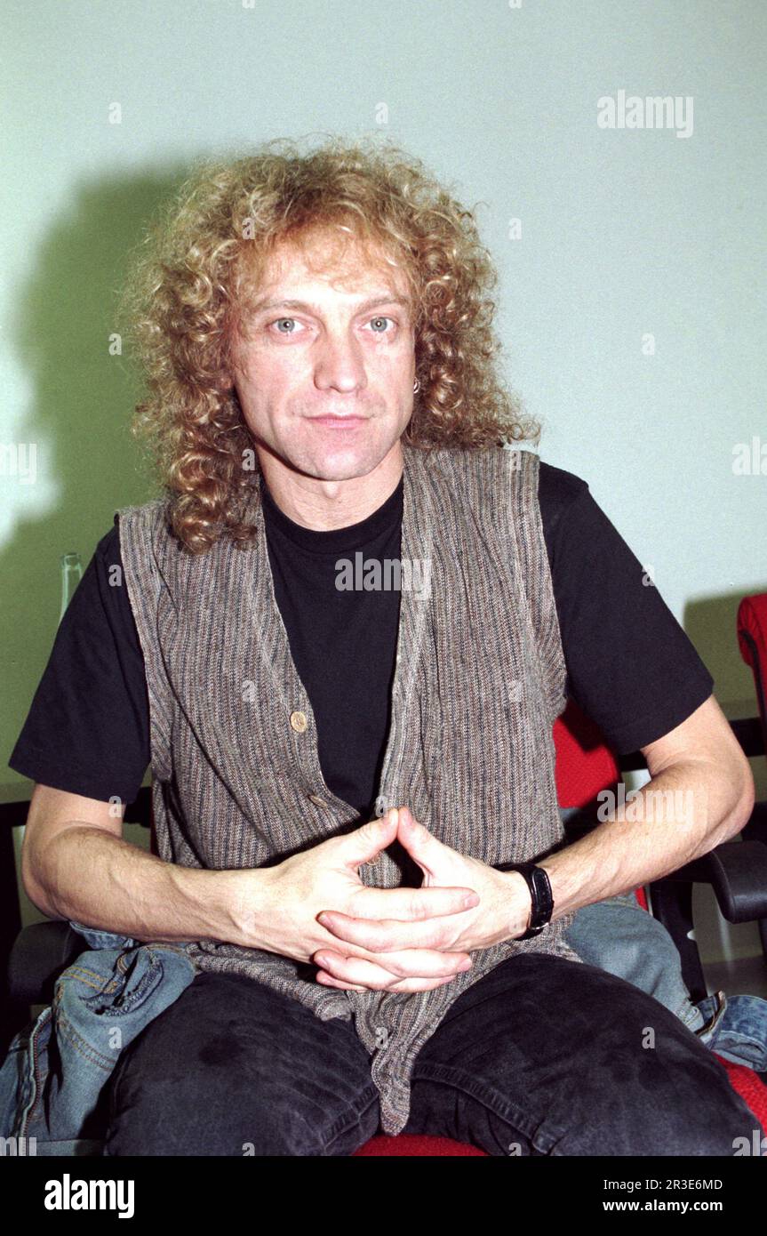 Milan Italy 1994-09-11: Lou Gramm singer of Foreigner before the press conference Stock Photo