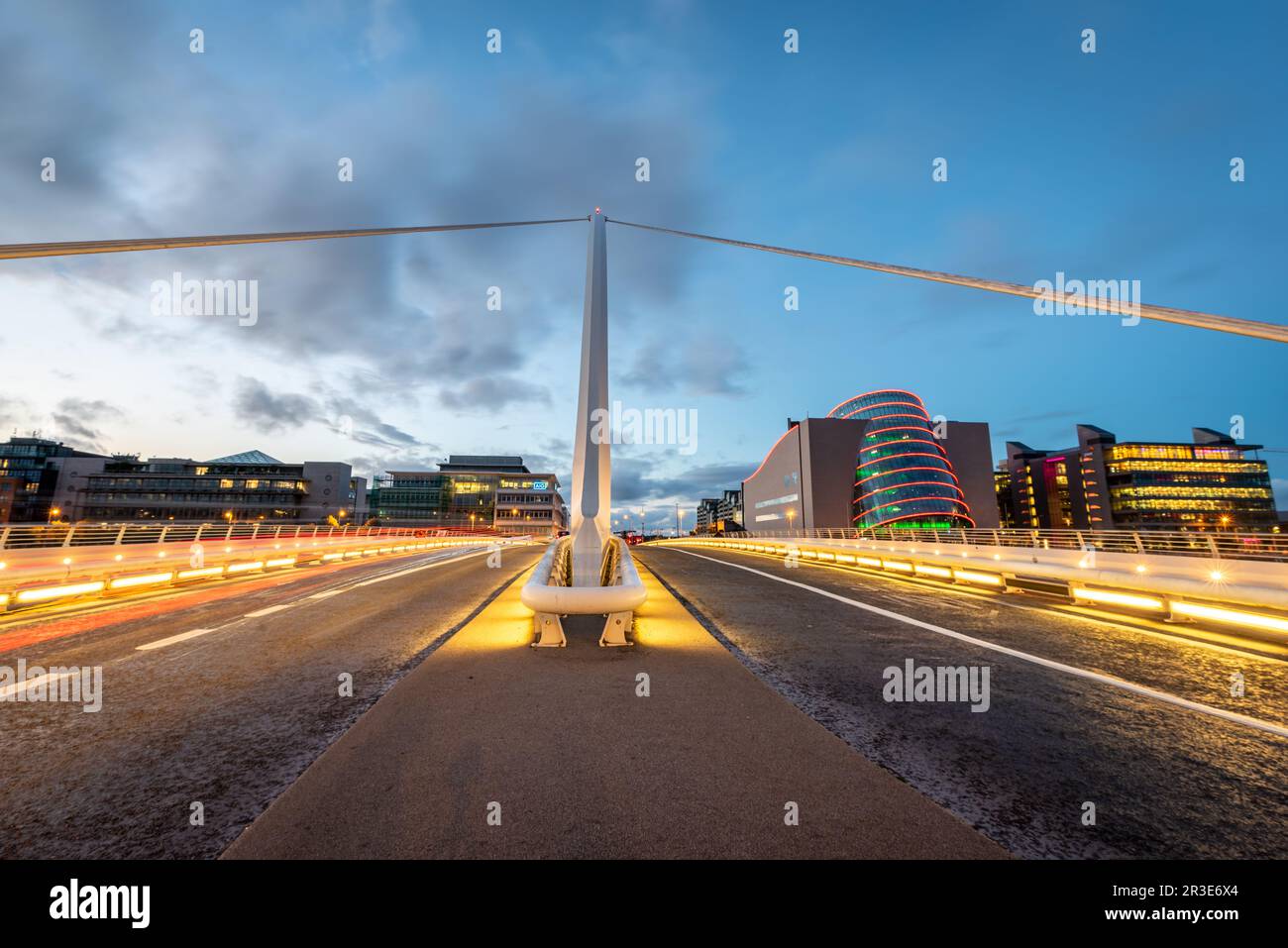 The Samuel Beckett Bridge on the River Liffey in Dublin, Ireland Stock ...