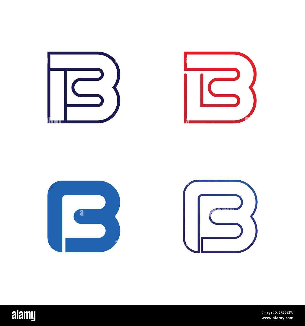 B Font And Letter B Logo Design With Modern Concept. Icon Letter B ...