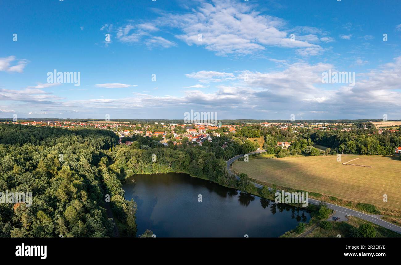 Harzgerode Aerial photos from Harzgerode in the Harz Mountains Stock Photo - Alamy