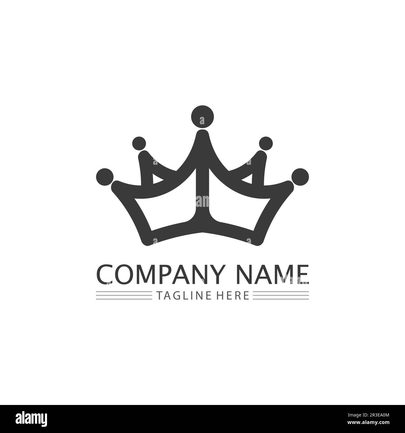 Crown Logo king logo queen logo, princess, Template vector icon ...