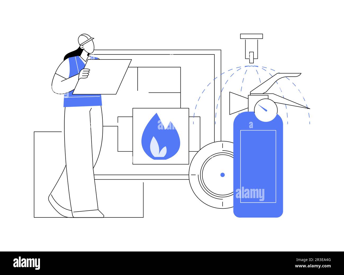 Fire protection abstract concept vector illustration Stock Vector Image ...