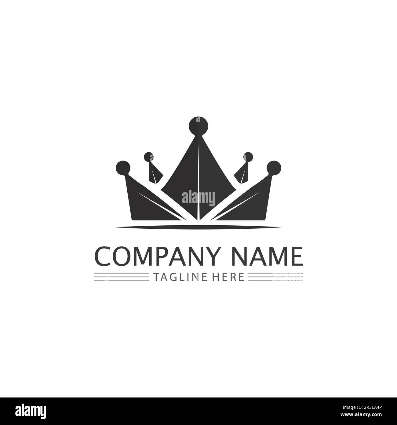 Crown Logo king logo queen logo, princess, Template vector icon ...