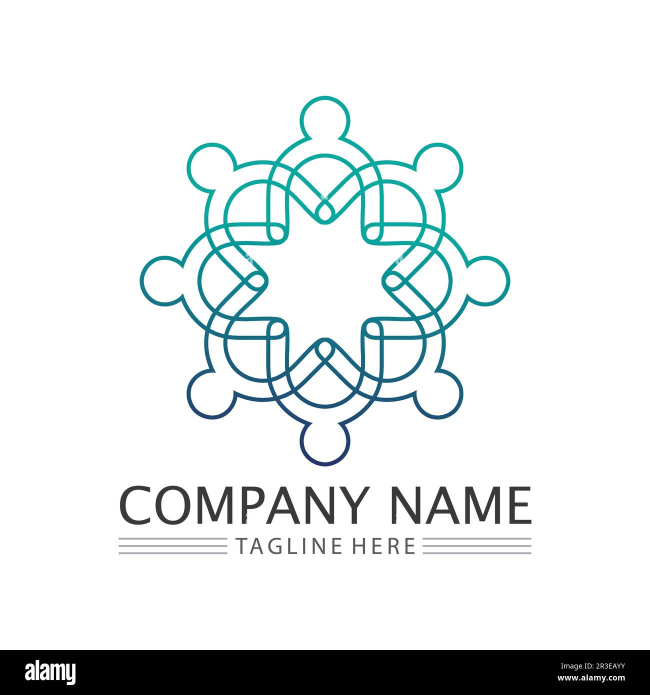 People Icon work group Vector  logo illustration design Stock Vector