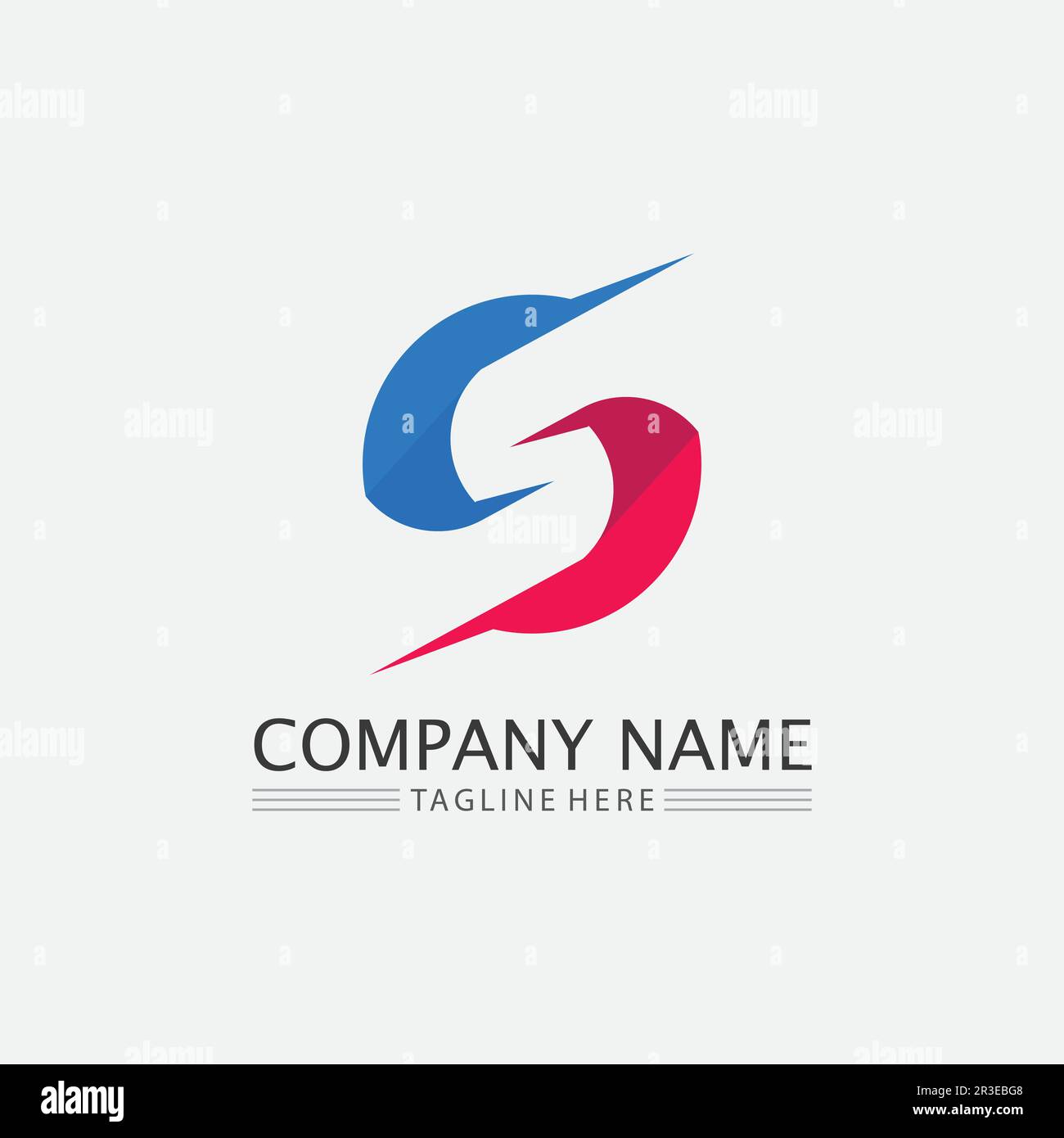 S font and letter logo Business corporate S letter logo design vector ...