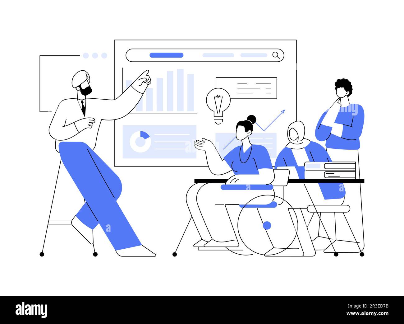 Inclusion in the workplace concept Stock Vector Images - Alamy