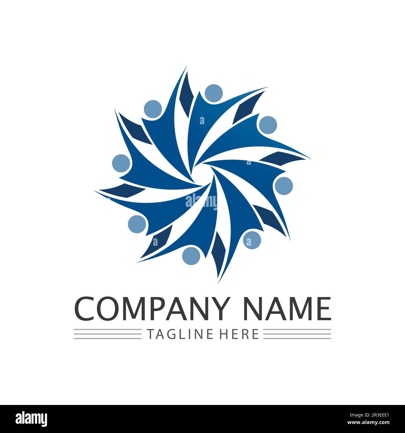 People Icon work group Vector logo illustration design Stock Vector ...