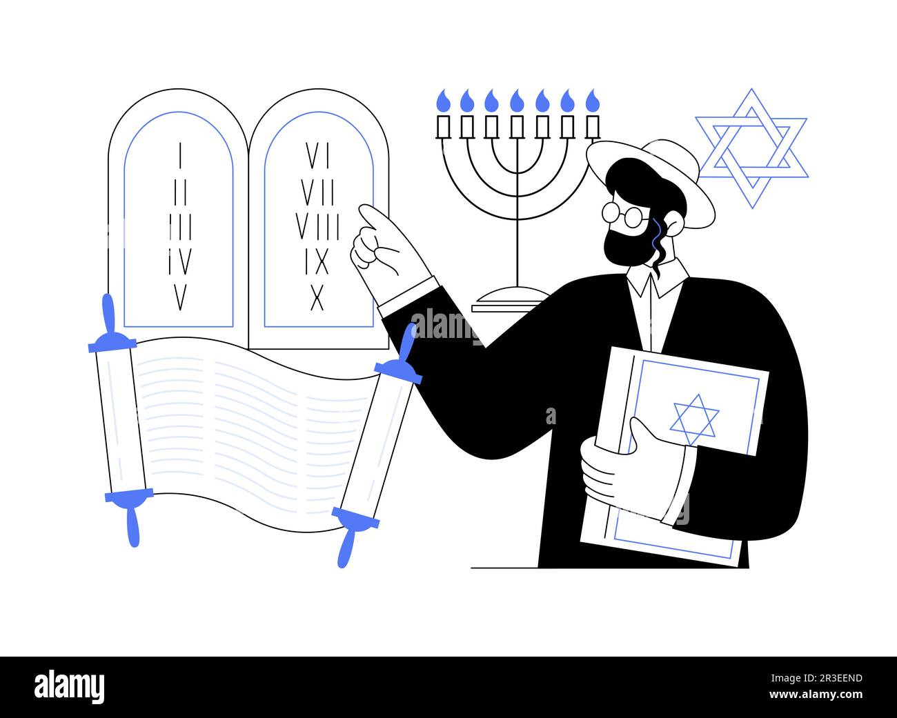 Judaism abstract concept vector illustration Stock Vector Image & Art ...