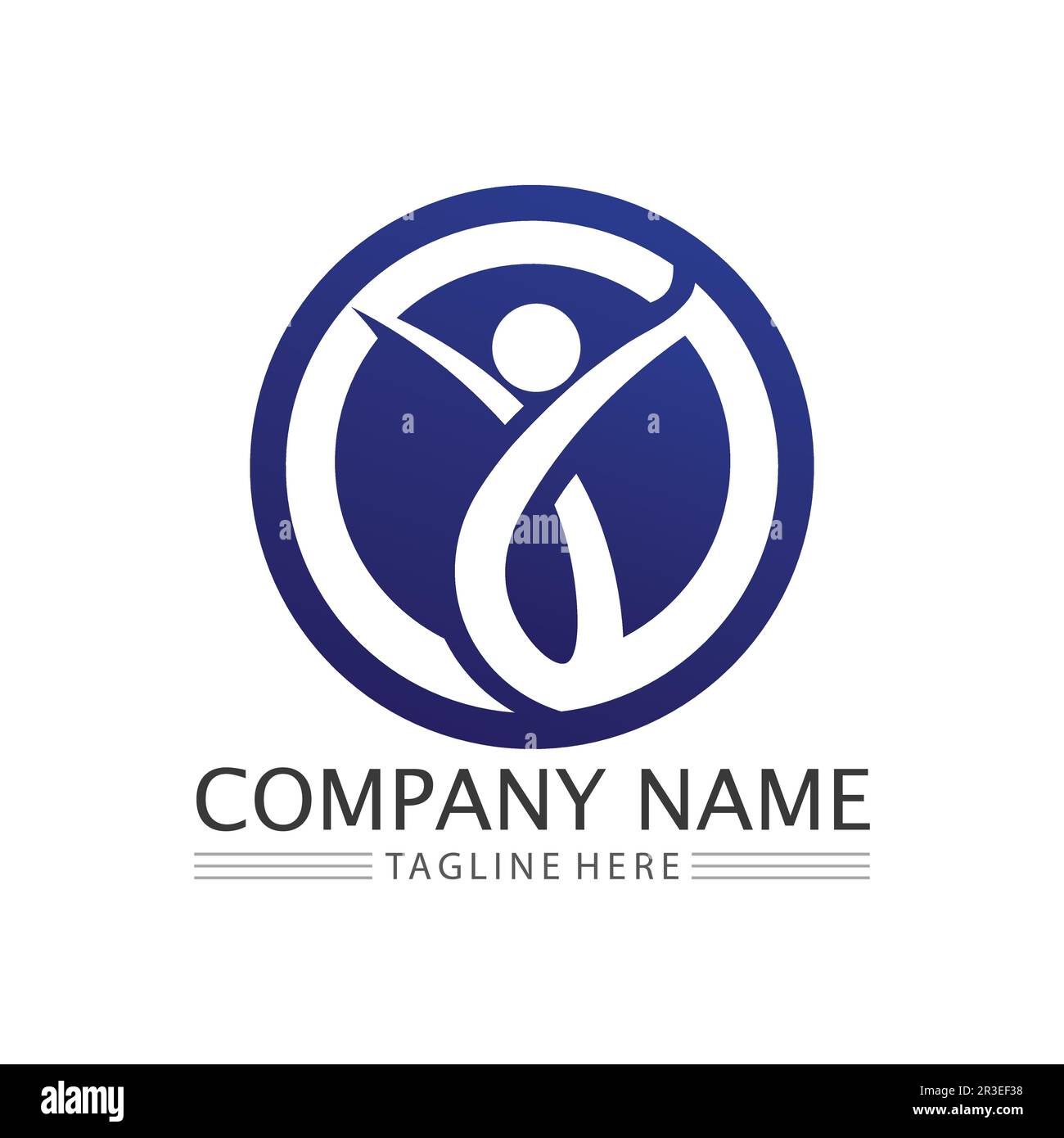 People Icon work group Vector  logo illustration design Stock Vector