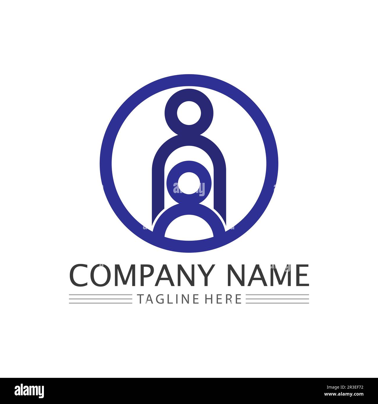 People Icon work group Vector  logo illustration design Stock Vector