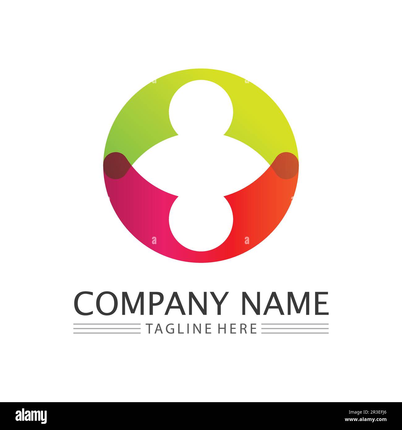 People Icon work group Vector  logo illustration design Stock Vector
