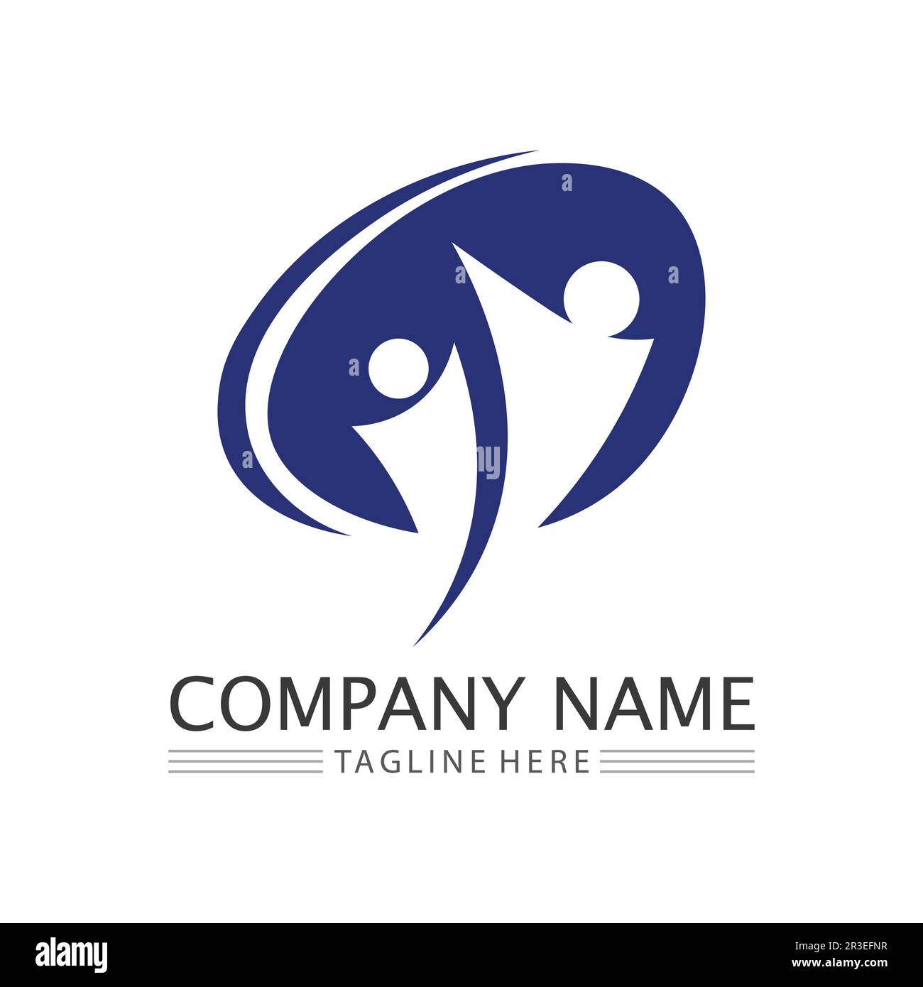People Icon work group Vector  logo illustration design Stock Vector