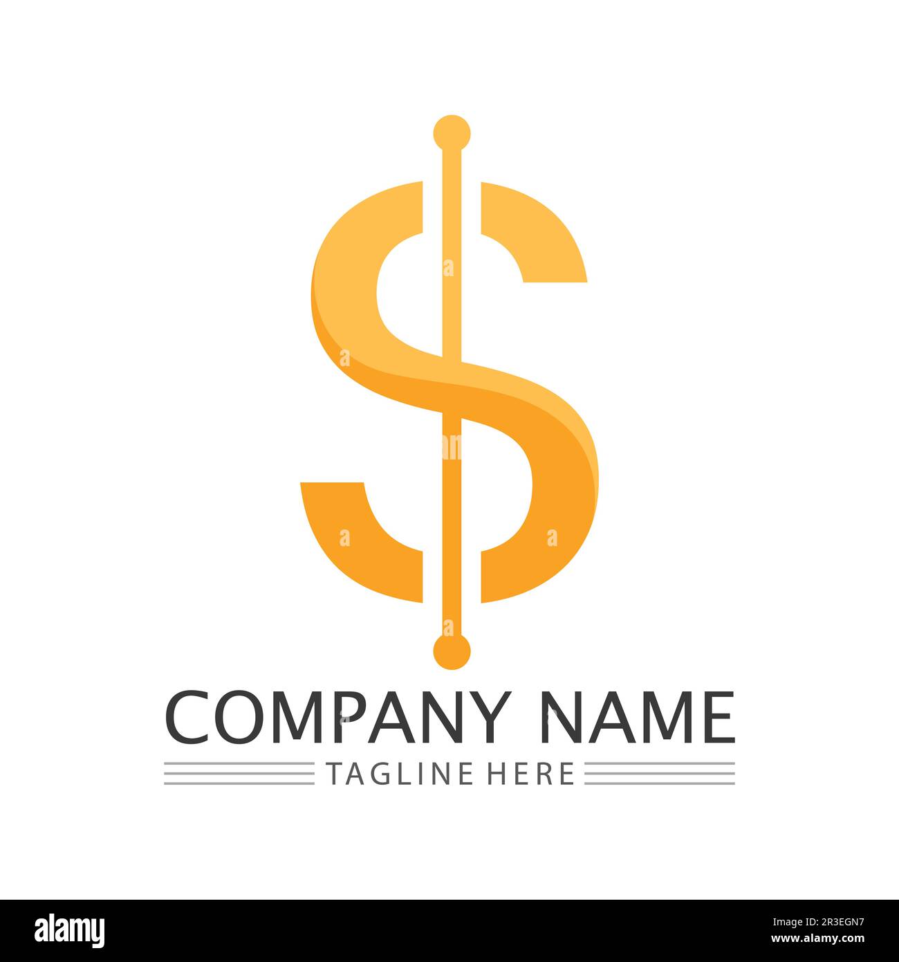 money icon and logo design vector illustration Stock Vector
