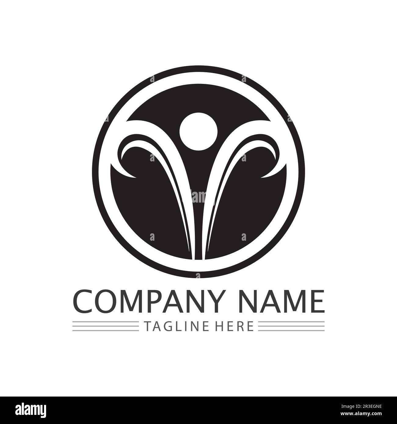People Icon work group Vector  logo illustration design Stock Vector