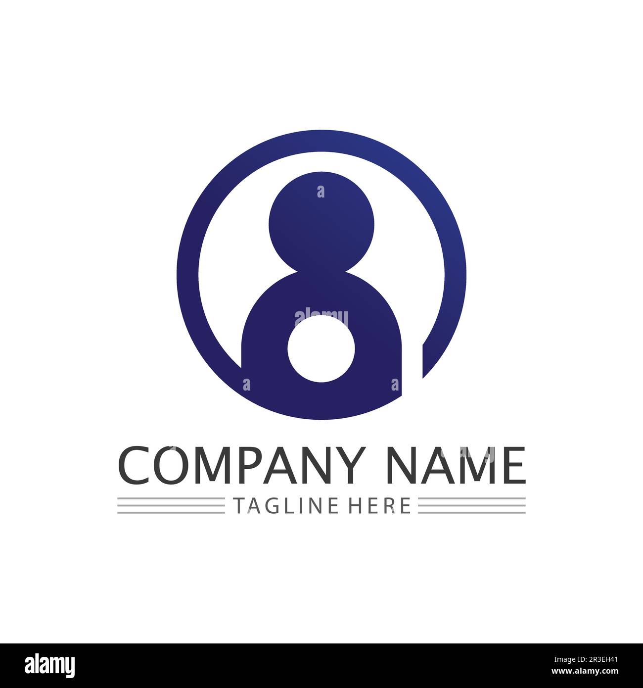 People Icon work group Vector  logo illustration design Stock Vector