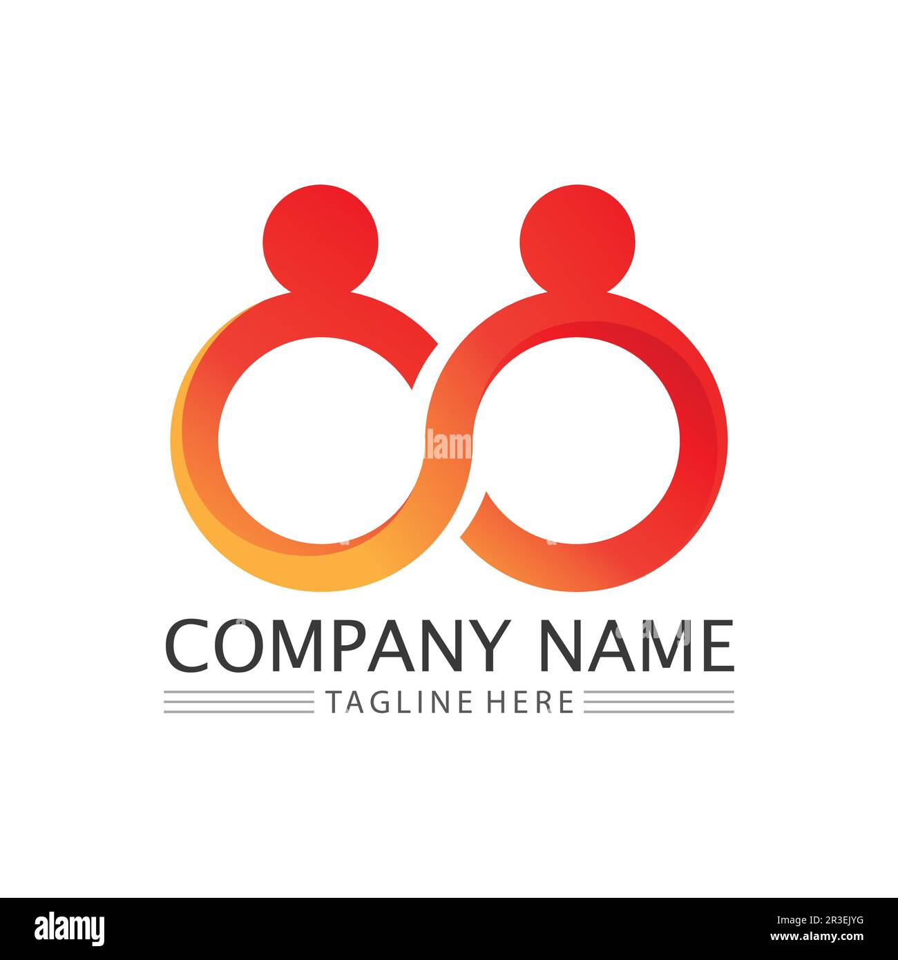 People Icon work group Vector  logo illustration design Stock Vector