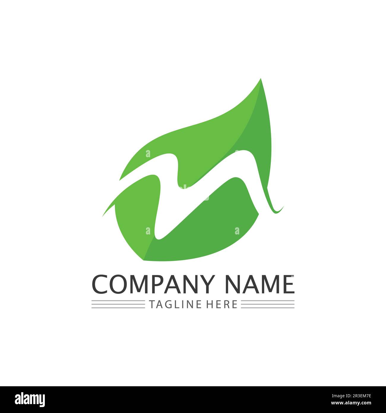 Tree leaf vector and green logo design friendly concept Stock Vector ...