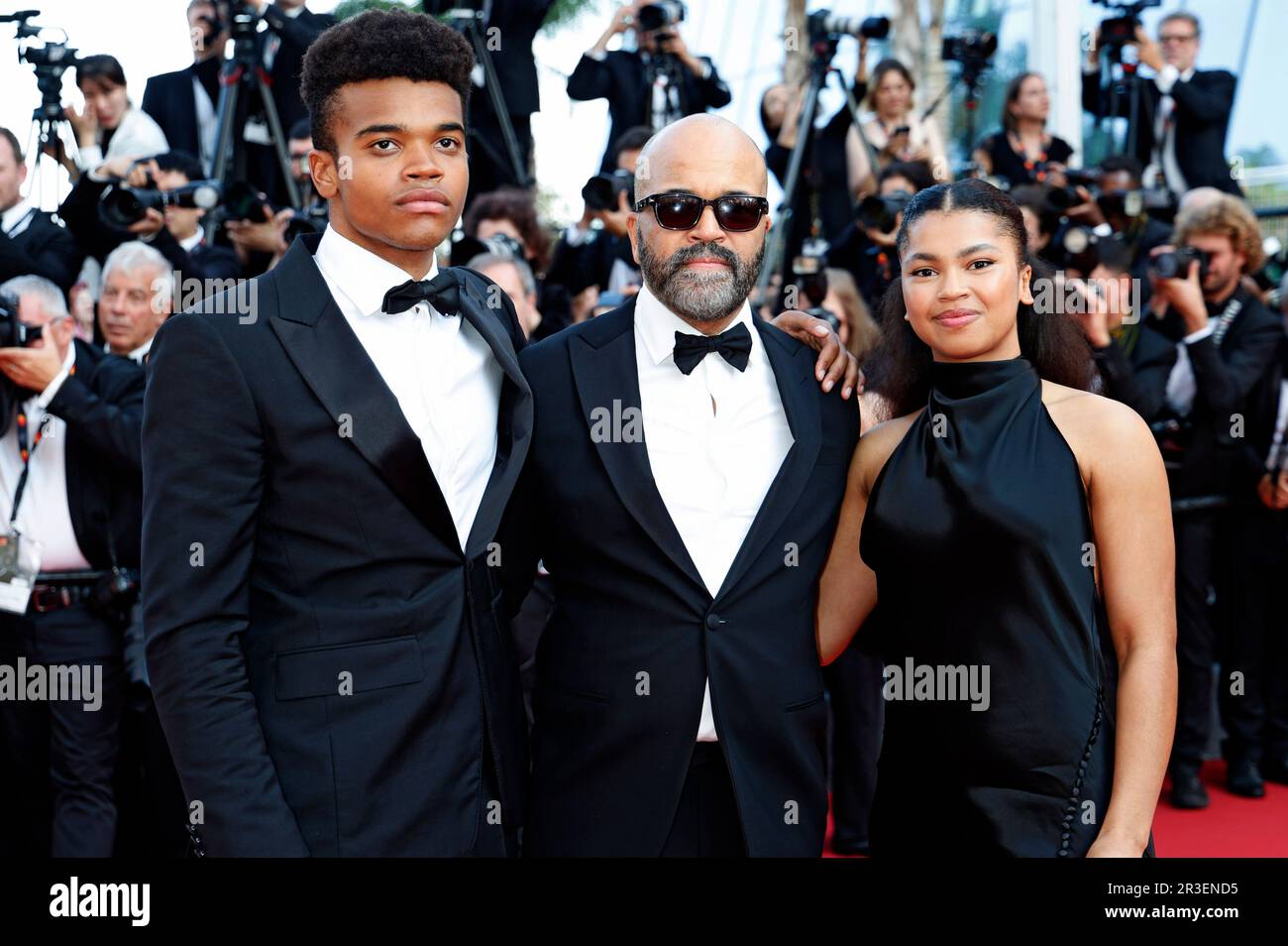 Jeffrey Wright mit Sohn Elijah Wright und Tochter Juno Wright bei der