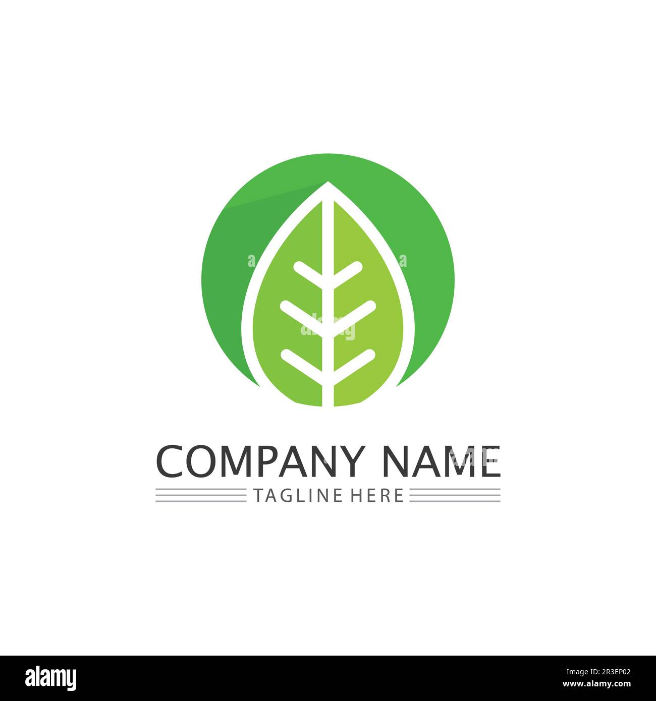 Tree leaf vector and green logo design friendly concept Stock Vector ...