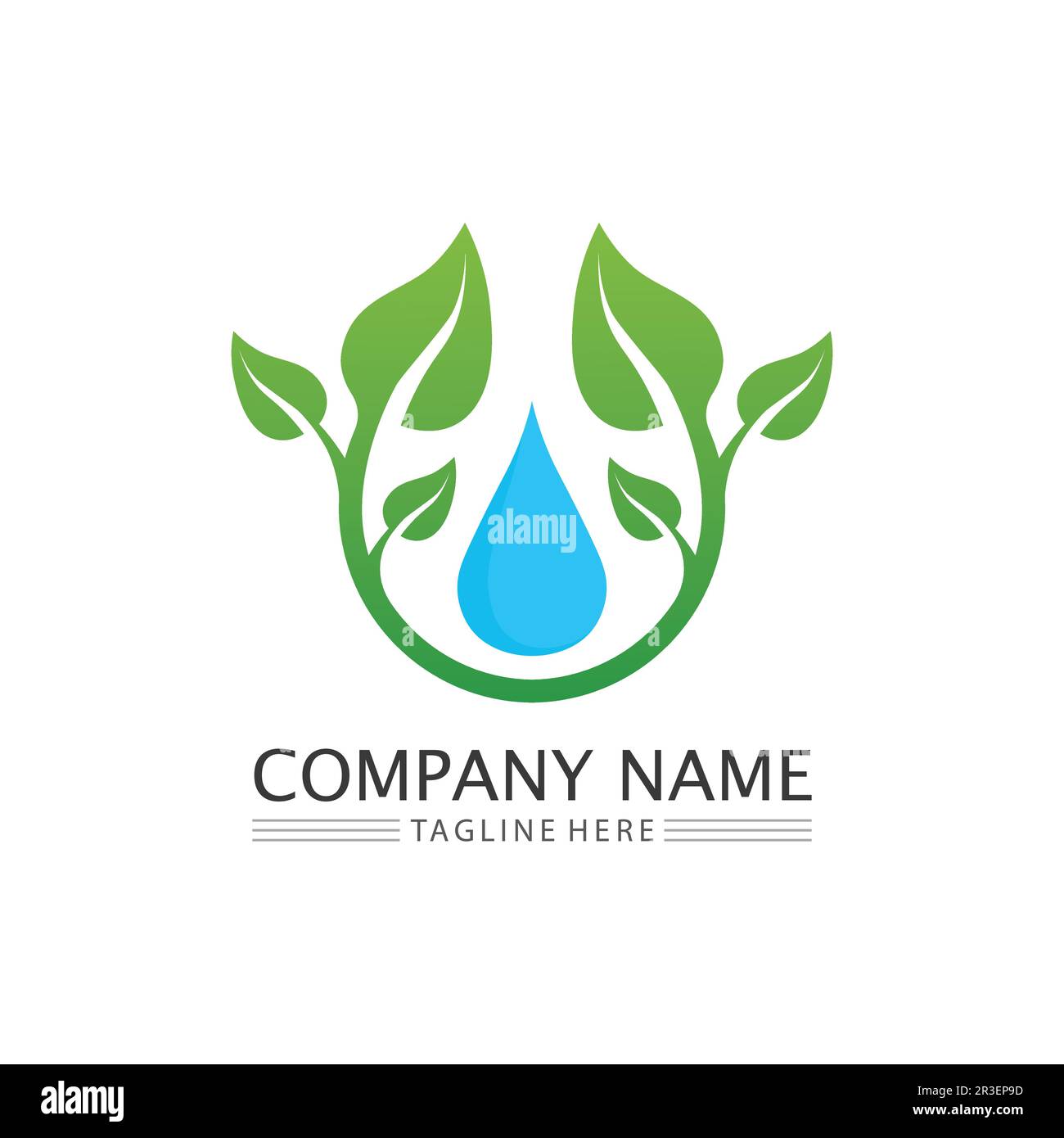 Tree leaf vector and green logo design friendly concept Stock Vector