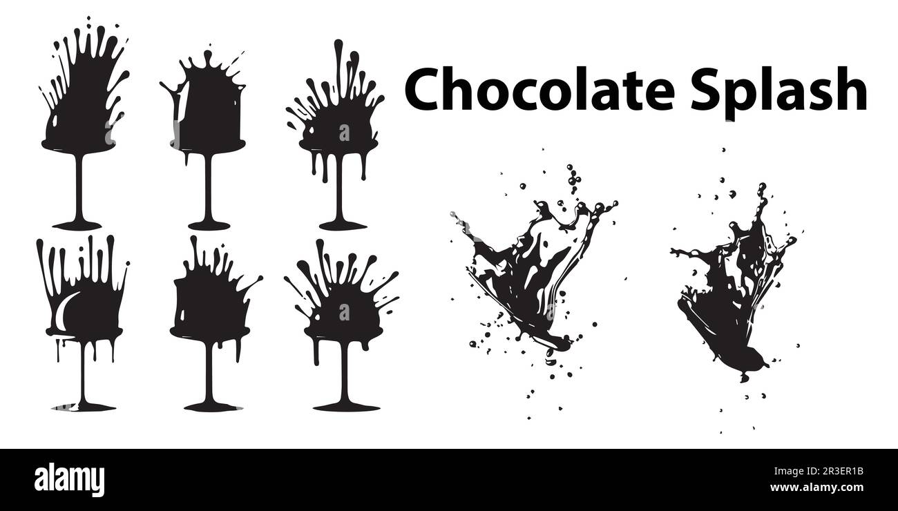 A black and white chocolate vector illustration. Stock Vector