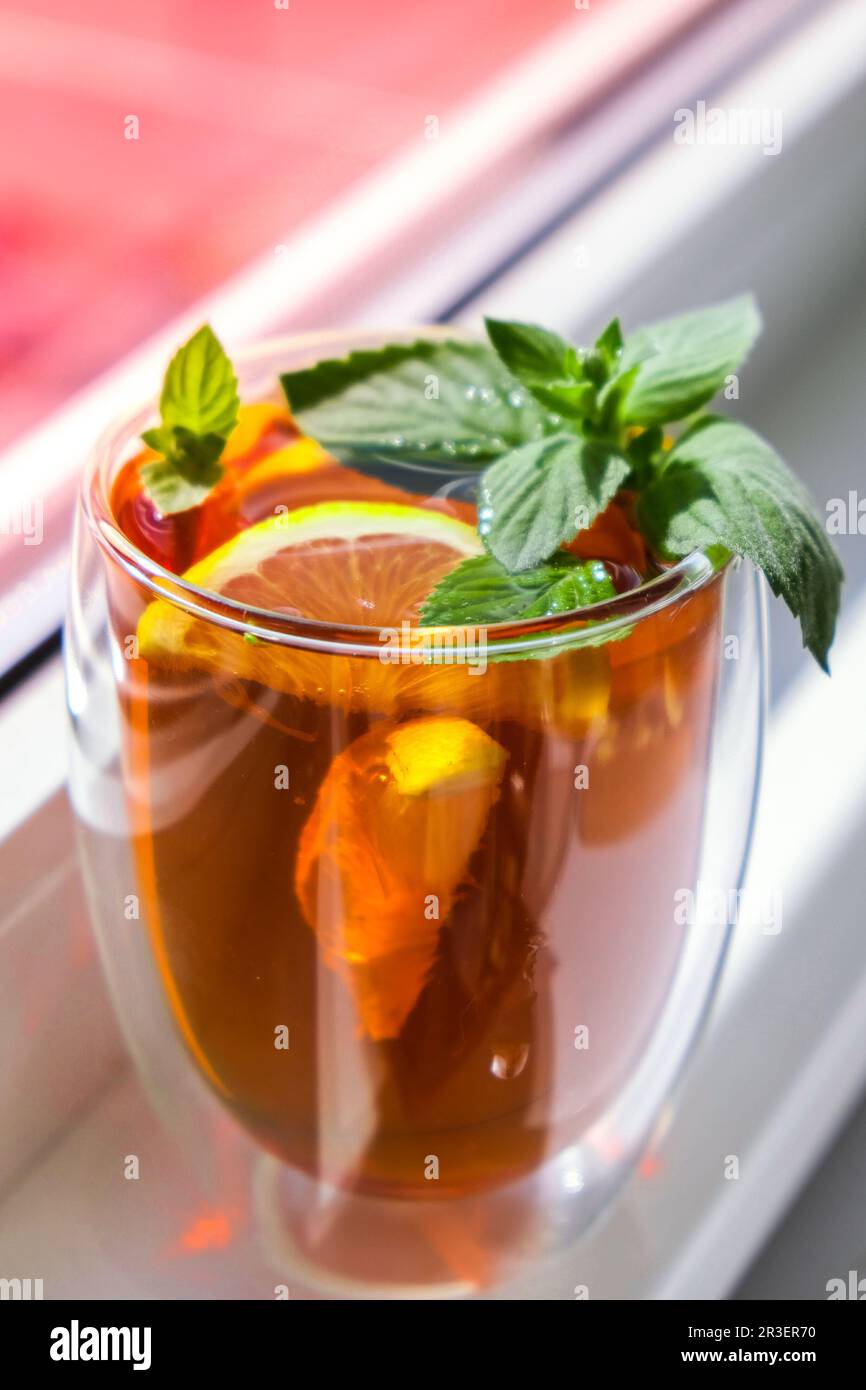 https://c8.alamy.com/comp/2R3ER70/black-and-green-tea-with-lemon-cinnamon-sticks-and-mint-leaves-hot-drink-healthy-melissa-tea-natural-organic-aromatic-drink-i-2R3ER70.jpg