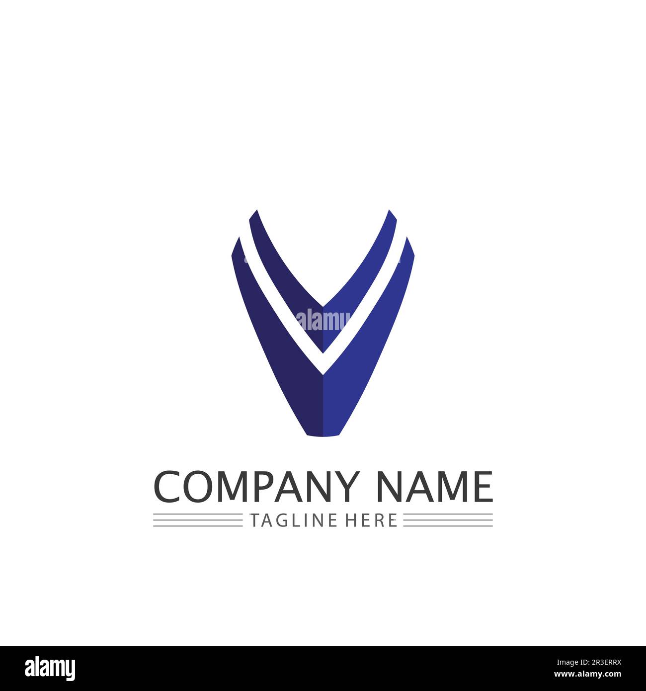V Letter Logo and checklist Template vector icon illustration Stock Vector