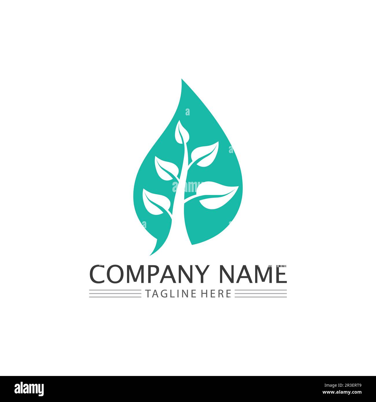 Tree leaf vector and green logo design friendly concept Stock Vector ...