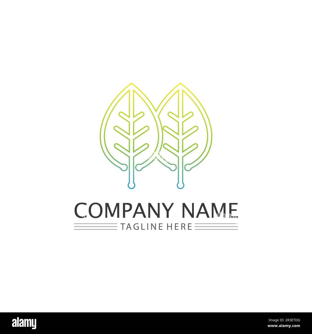 Tree leaf vector and green logo design friendly concept Stock Vector ...