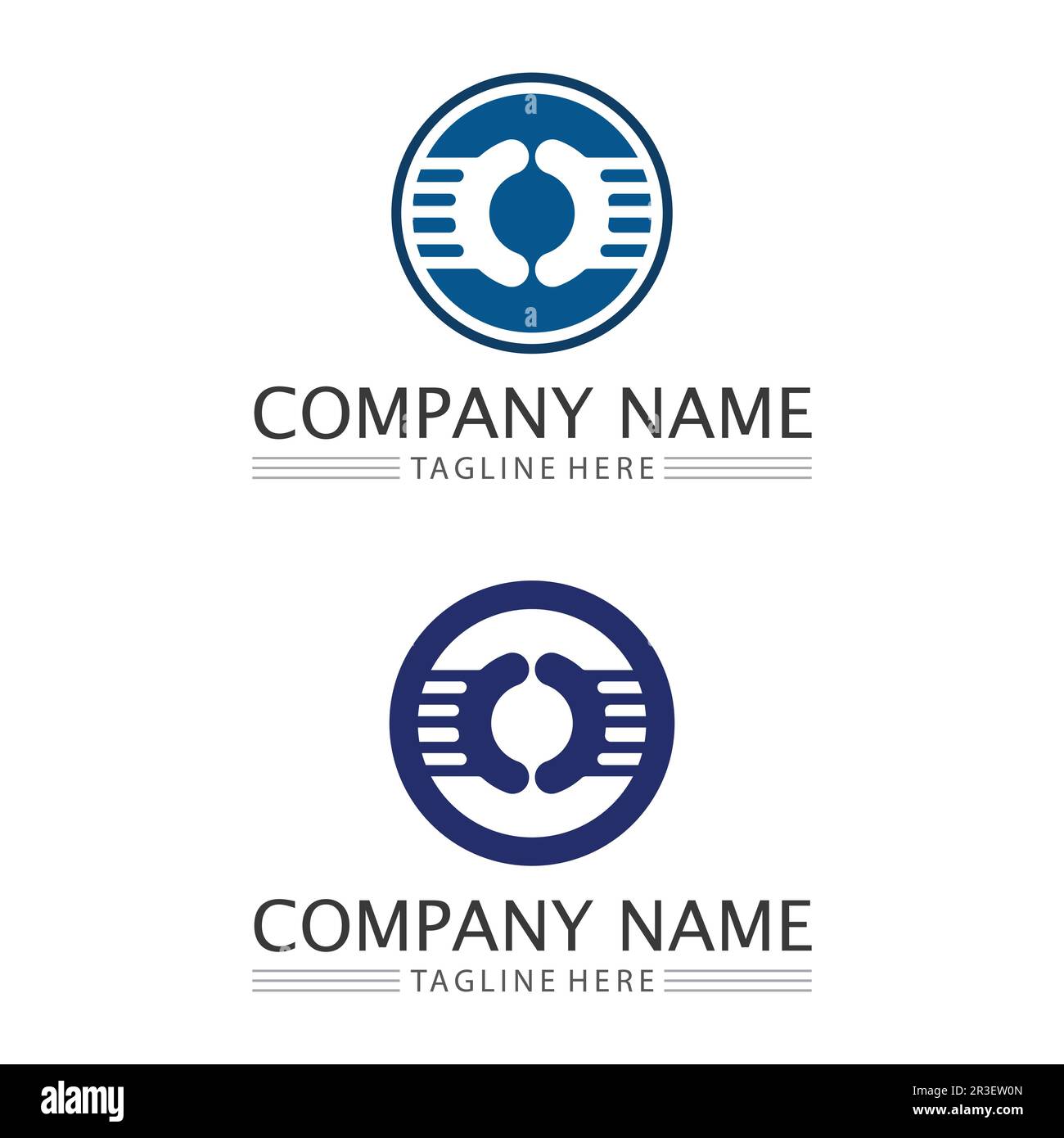 O letter and o font logo Business Technology circle logo and symbols ...
