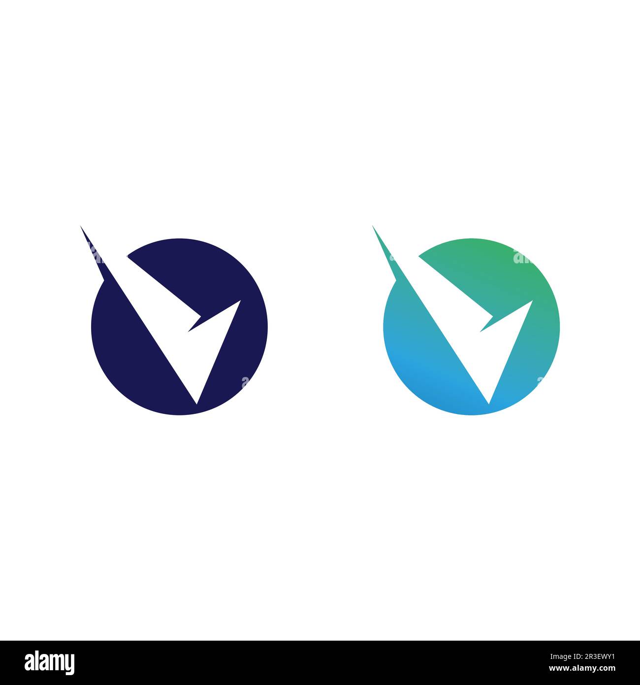 V Letter and checklist  Logo Template vector icon illustration Stock Vector