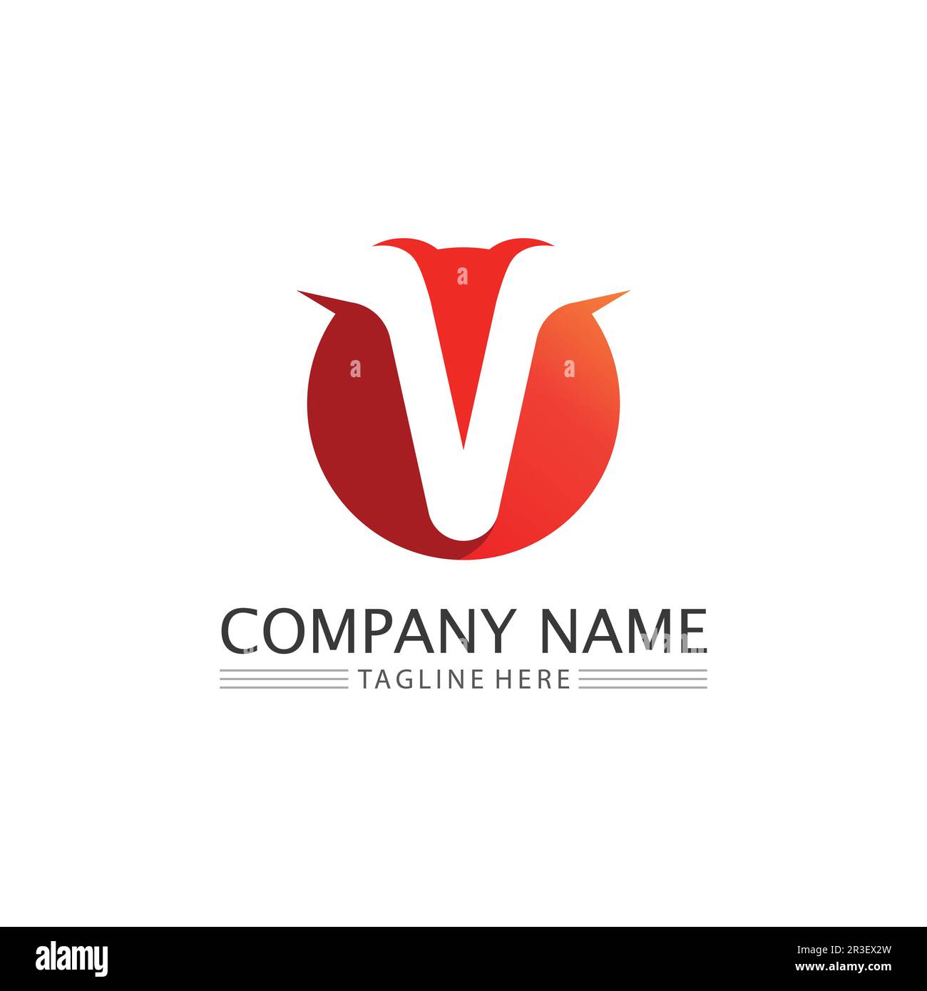 V Letter and checklist  Logo Template vector icon illustration Stock Vector