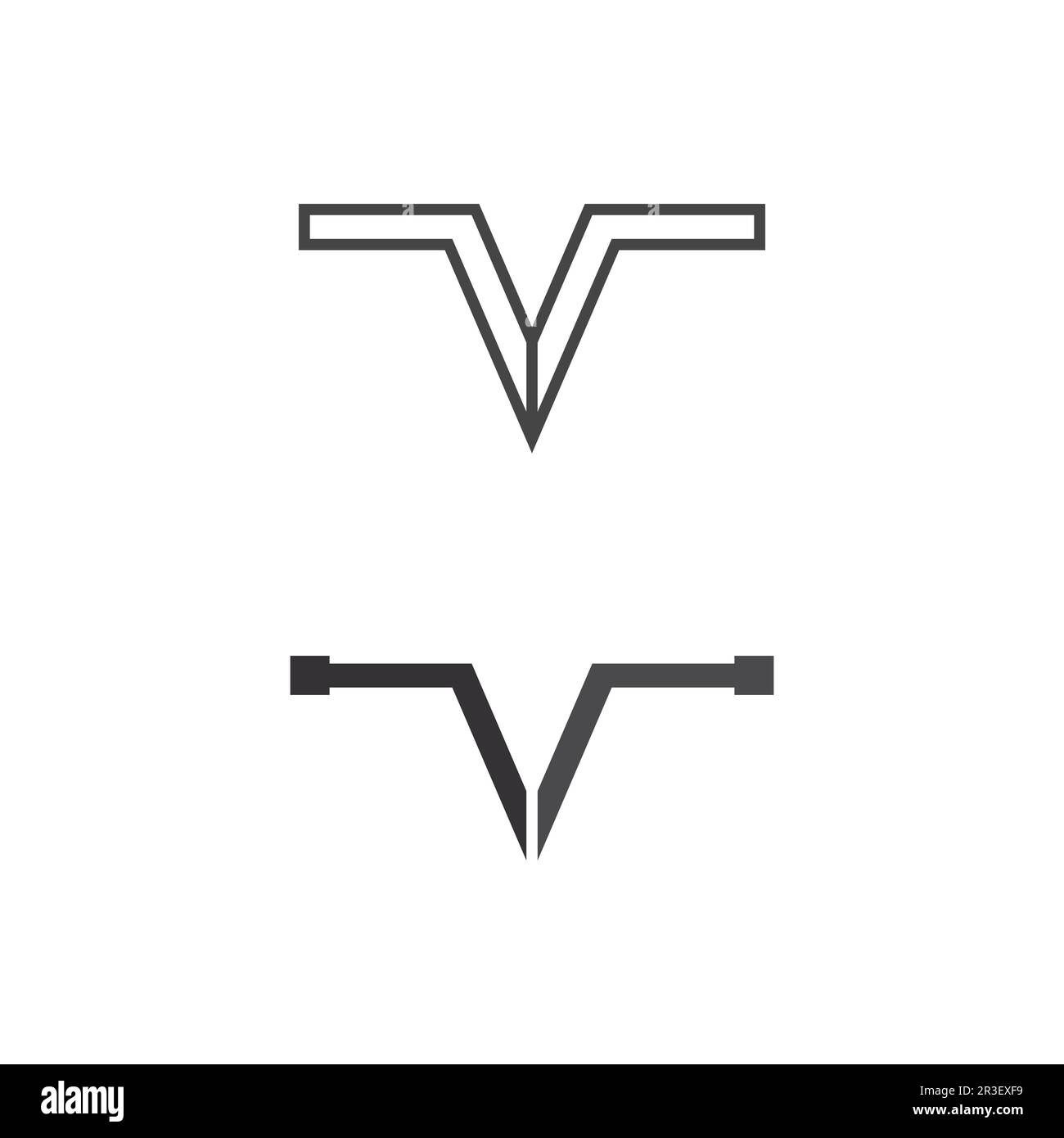 V Letter Lightning Logo Template vector icon illustration design Stock Vector