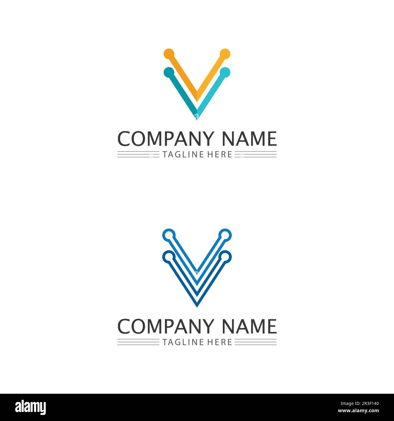 V Letter Lightning Logo Template vector icon illustration design Stock ...