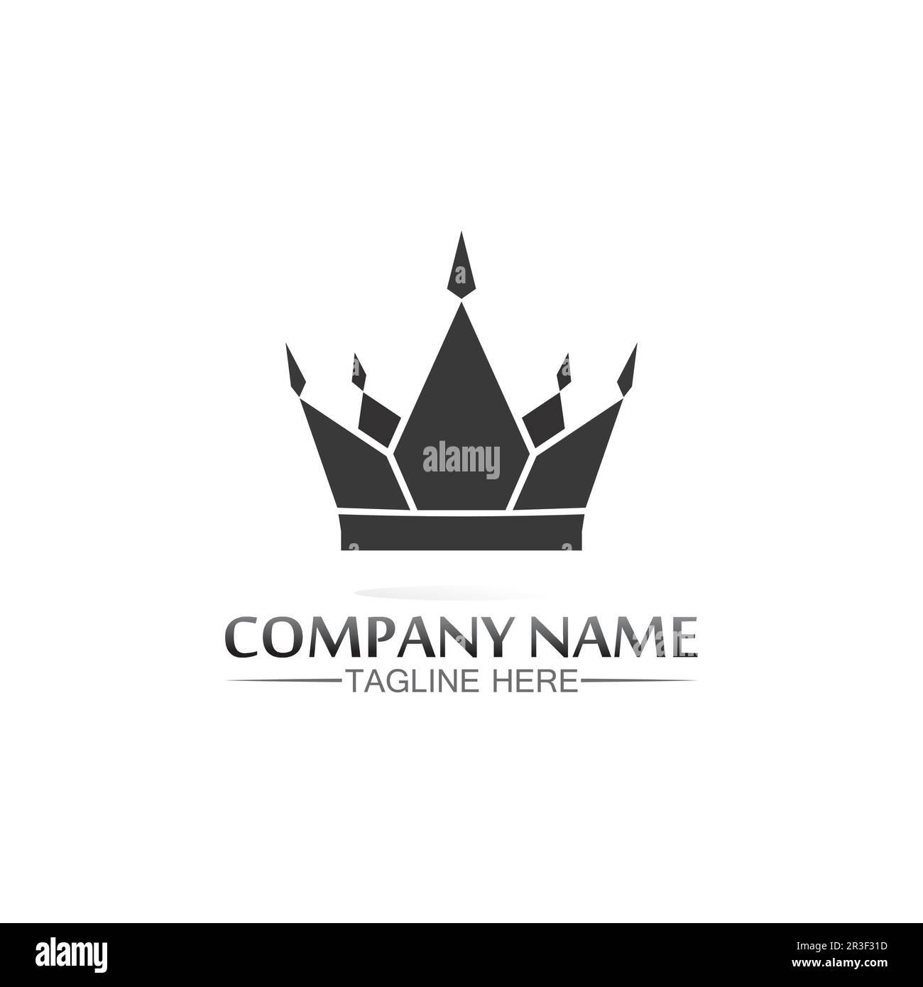 Crown Logo king logo queen logo, princess, Template vector icon ...