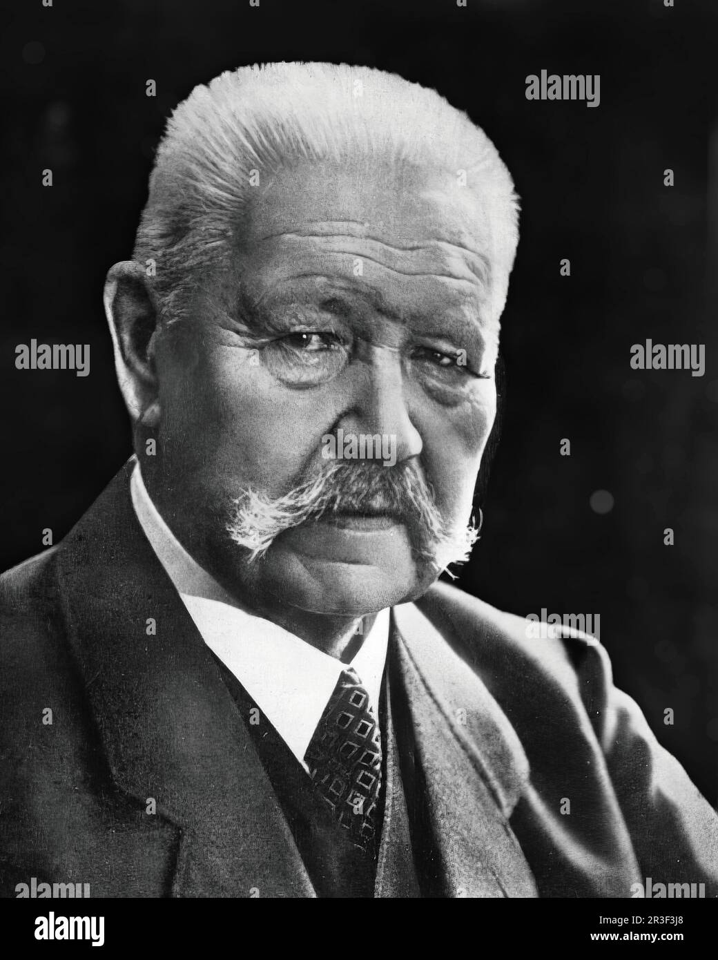 Paul Ludwig Hindenburg was a German general and politician. Important figure of the First World War, he commanded the German army Stock Photo