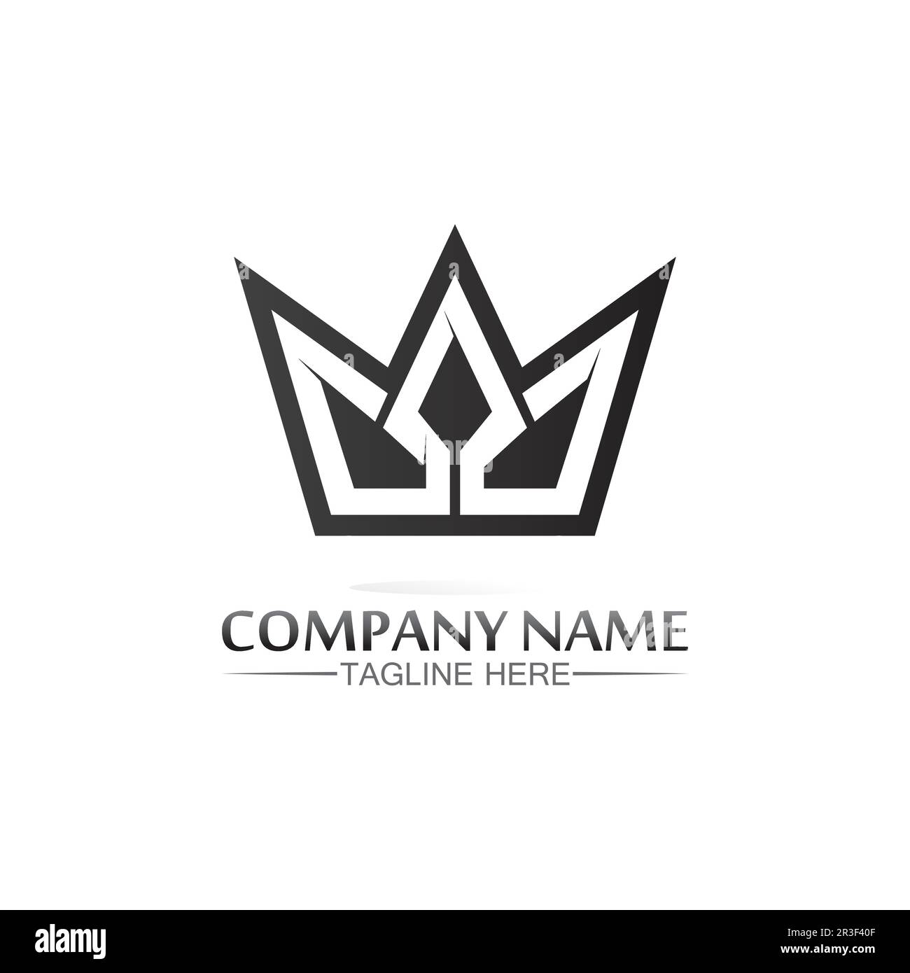 Crown Logo king logo queen logo, princess, Template vector icon illustration design imperial, royal, and  succes logo business Stock Vector