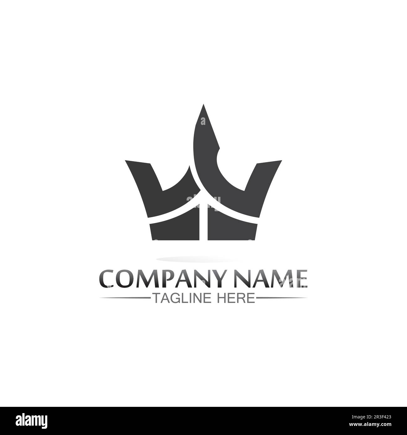 Crown Logo king logo queen logo, princess, Template vector icon ...