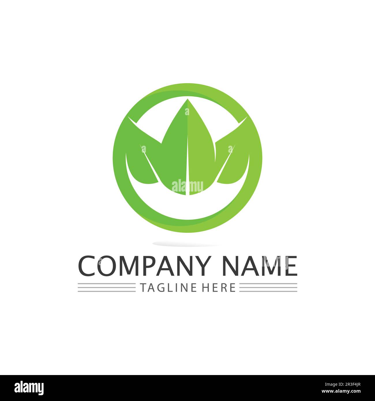 Tree leaf vector and green logo design friendly concept Stock Vector ...