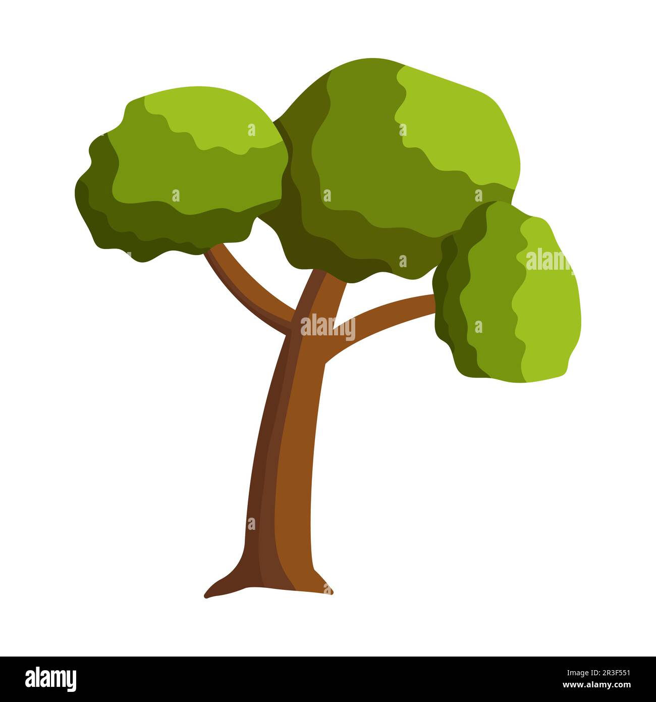 Abstract green tree on white background - Vector Stock Photo - Alamy