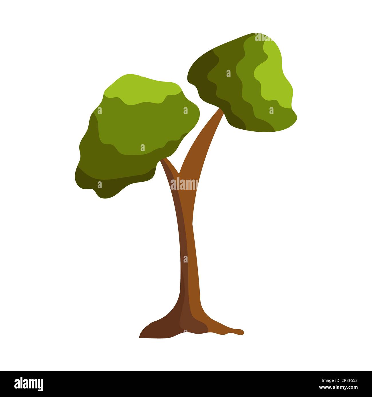 Abstract green tree on white background - Vector Stock Photo - Alamy