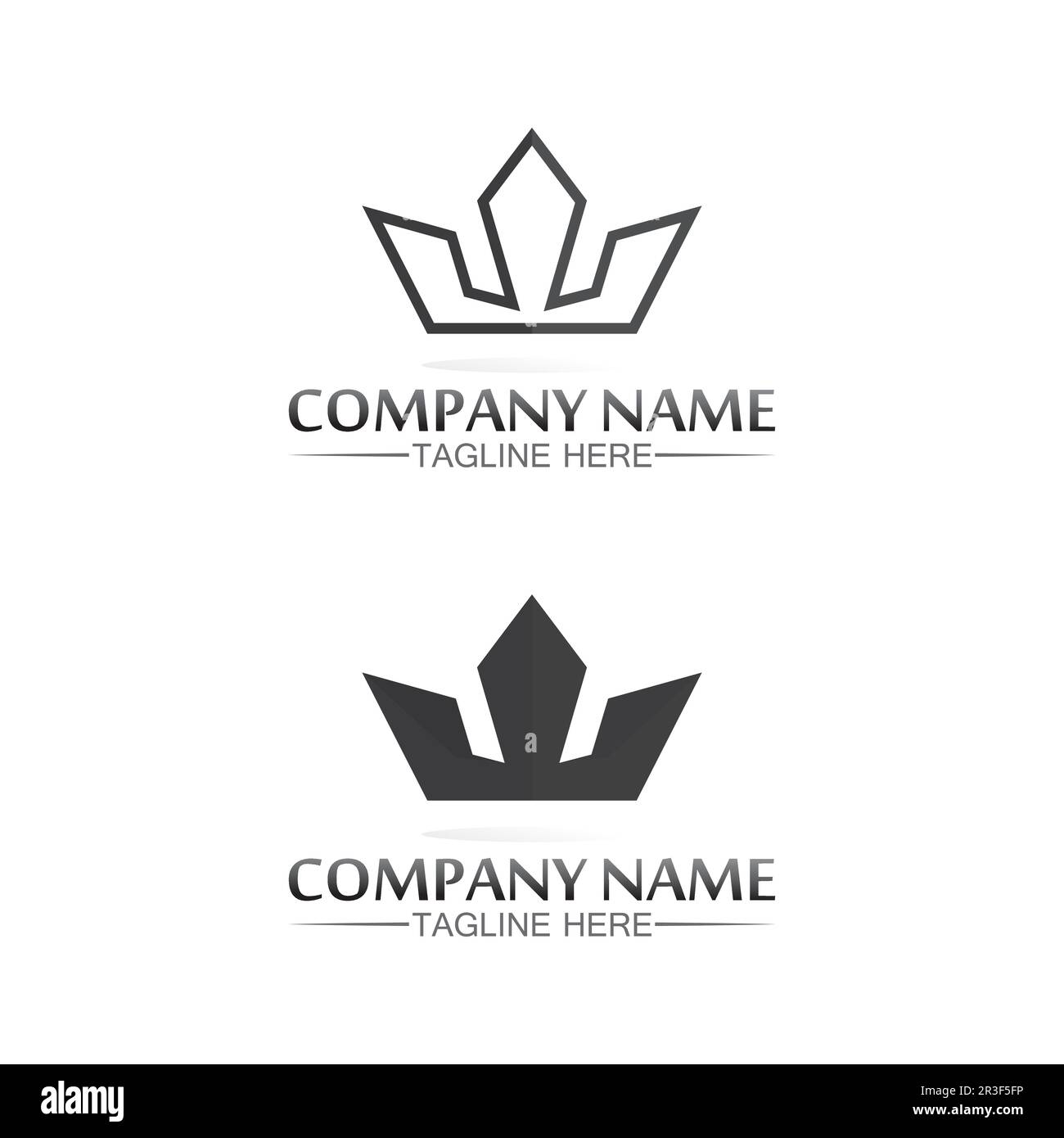 Crown Logo king logo queen logo, princess, Template vector icon ...