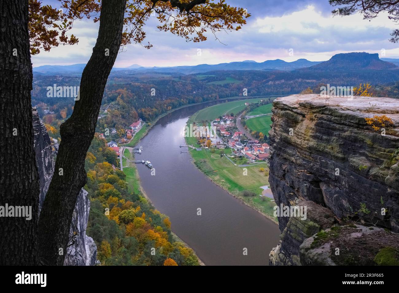 The Elbe, taken from the bastion Stock Photo - Alamy