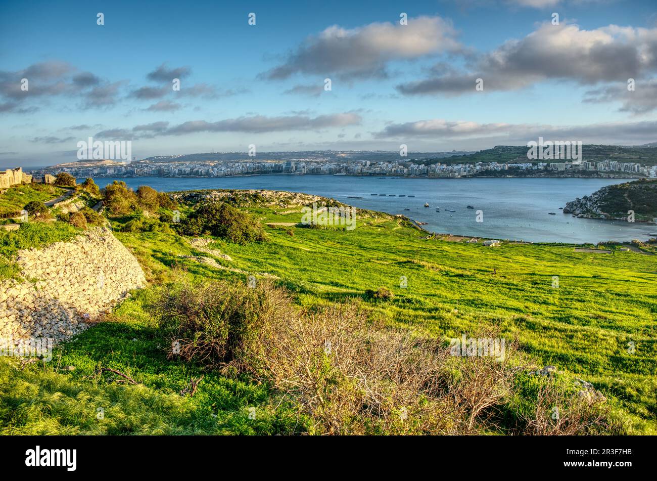 Mellieha, Fort Campbell, Malta Stock Photo Alamy